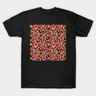 Snakeskin Pattern (Hot Pink and Yellow) T-Shirt